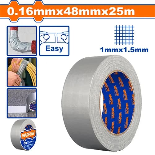 CINTA DE EMBALAJE GRIS 25M X 48MM WADFOW