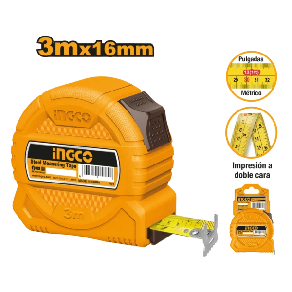 FLEXÓMETRO 3 METROS PROFESIONAL