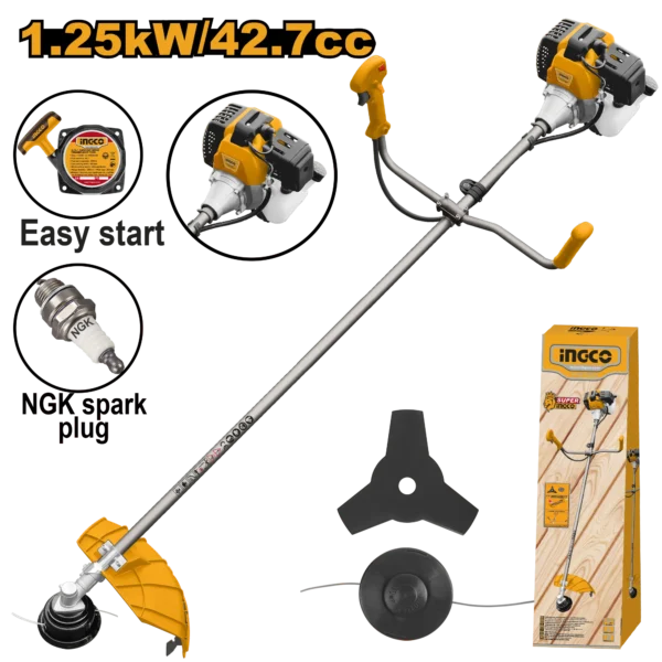 CORTADORA DE HIERBA A GASOLINA 42,7CC (1PC) INGCO