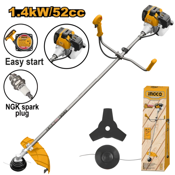 CORTADORA DE HIERBA A GASOLINA 52CC (1PC) INGCO