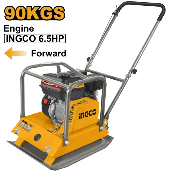 COMPACTADOR TIPO PLANCHA GASOLINA 6.5HP 90KGS INGCO