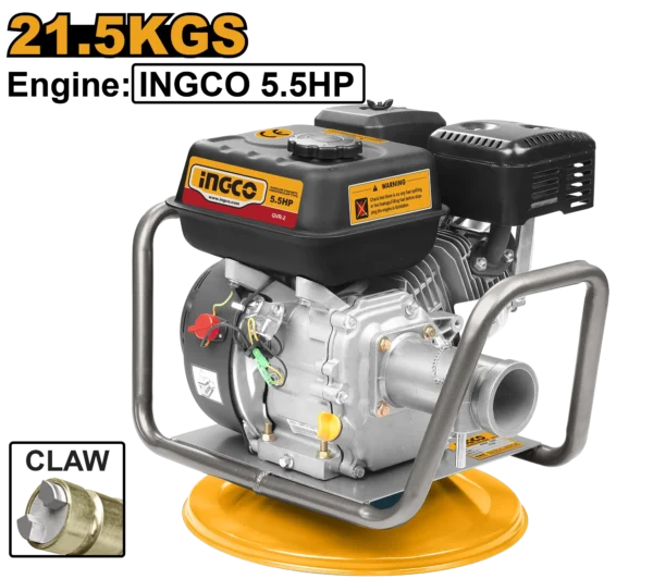 VIBRADOR HORMIGON TIPO GARRA GASOLINA 5.5HP INGCO