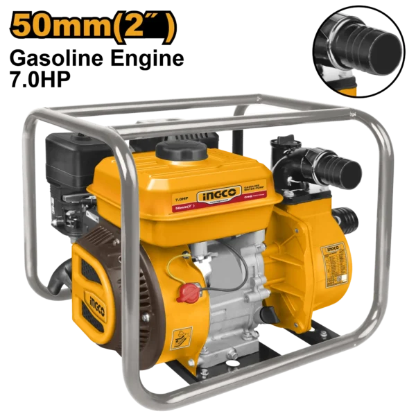 BOMBA DE AGUA A GASOLINA 7HP 2" 550L/MIN INGCO