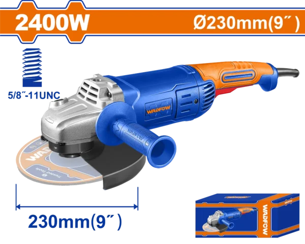 AMOLADORA ANGULAR 9"" 2400W WADFOW