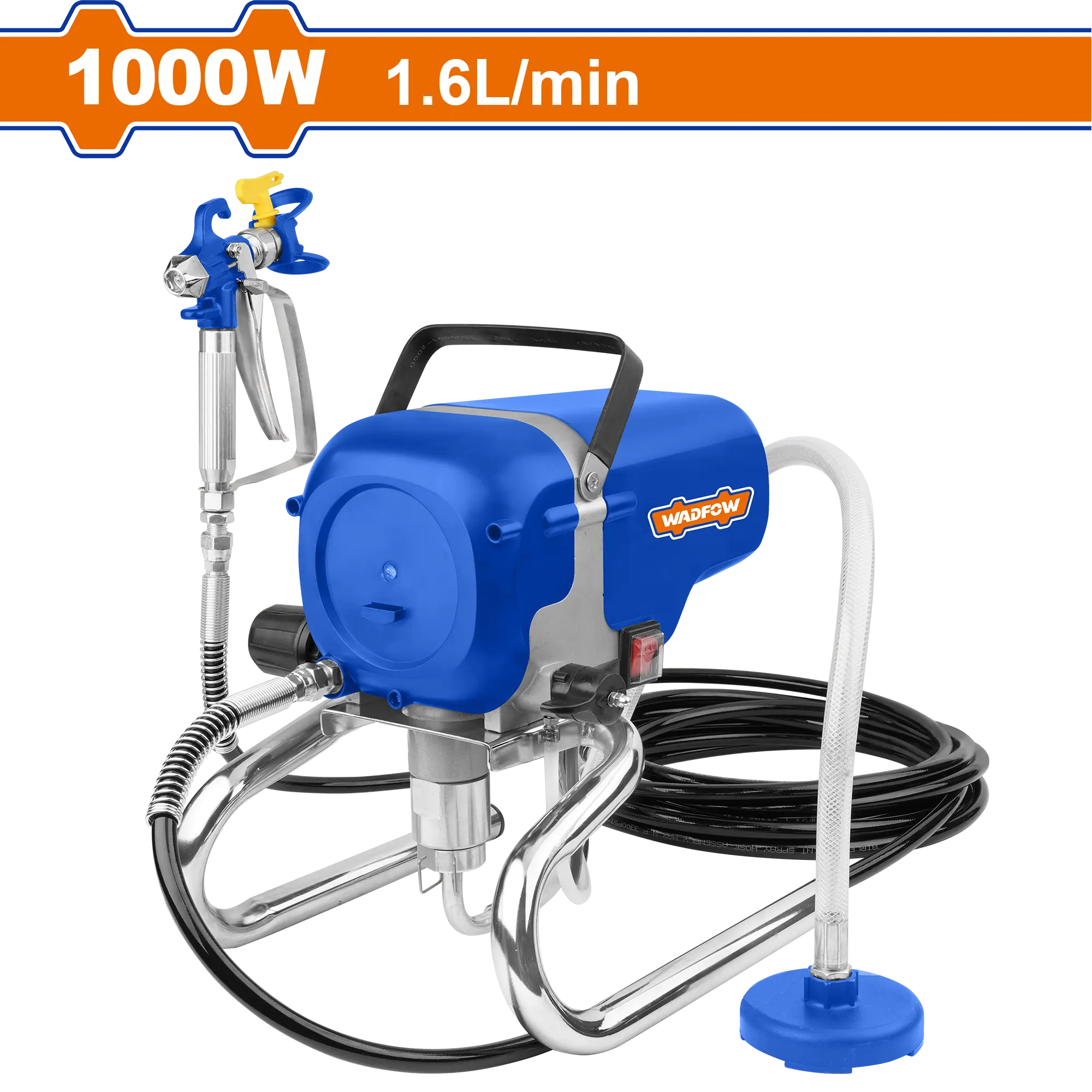 ROCIADOR DE PINTURA SIN AIRE 1200W 1.6L/MIN WADFOW
