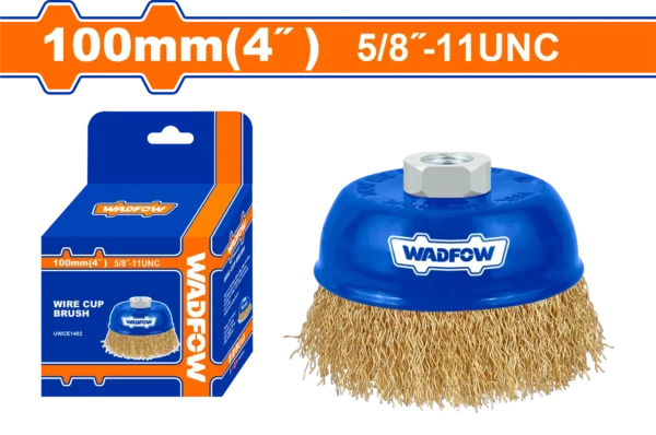 GRATA COPA RIZADA 4" X 5/8" ROSCA 11UNC AMOLADORA