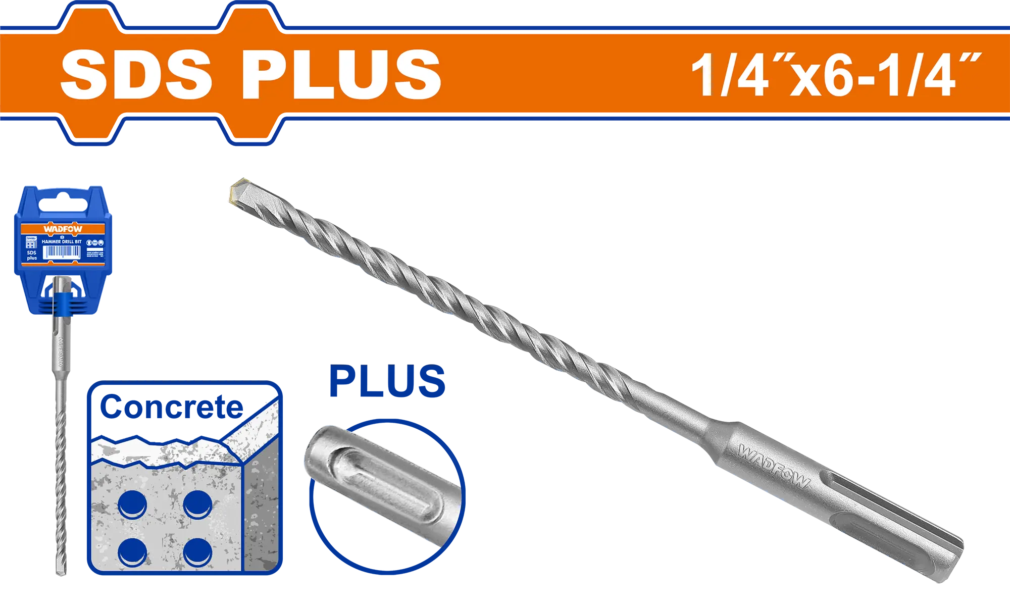 BROCA SDS PLUS 1/4"X 6-1/4"
