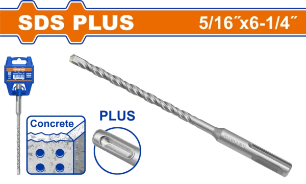 BROCA SDS PLUS 5/16" X 6-1/4" WADFOW