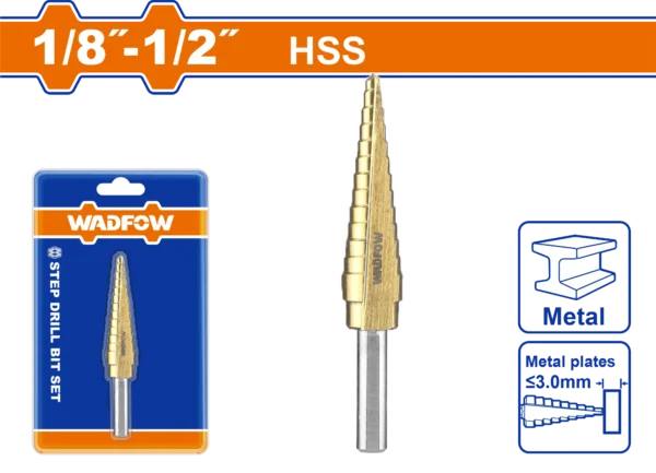 BROCA ESCALONADA 1/8"-1/2"