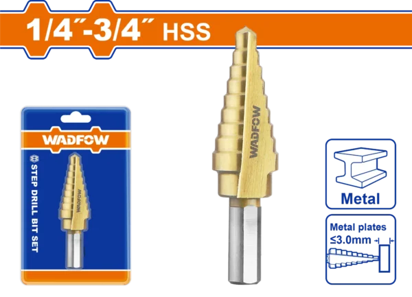 BROCA ESCALONADA 1/4""-3/4""