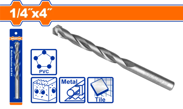 BROCA MULTIFUNCIÓN DE 1/4"X4"