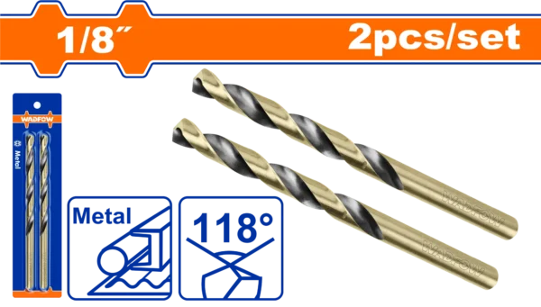 BROCA HSS DE 1/8"" 2PCS