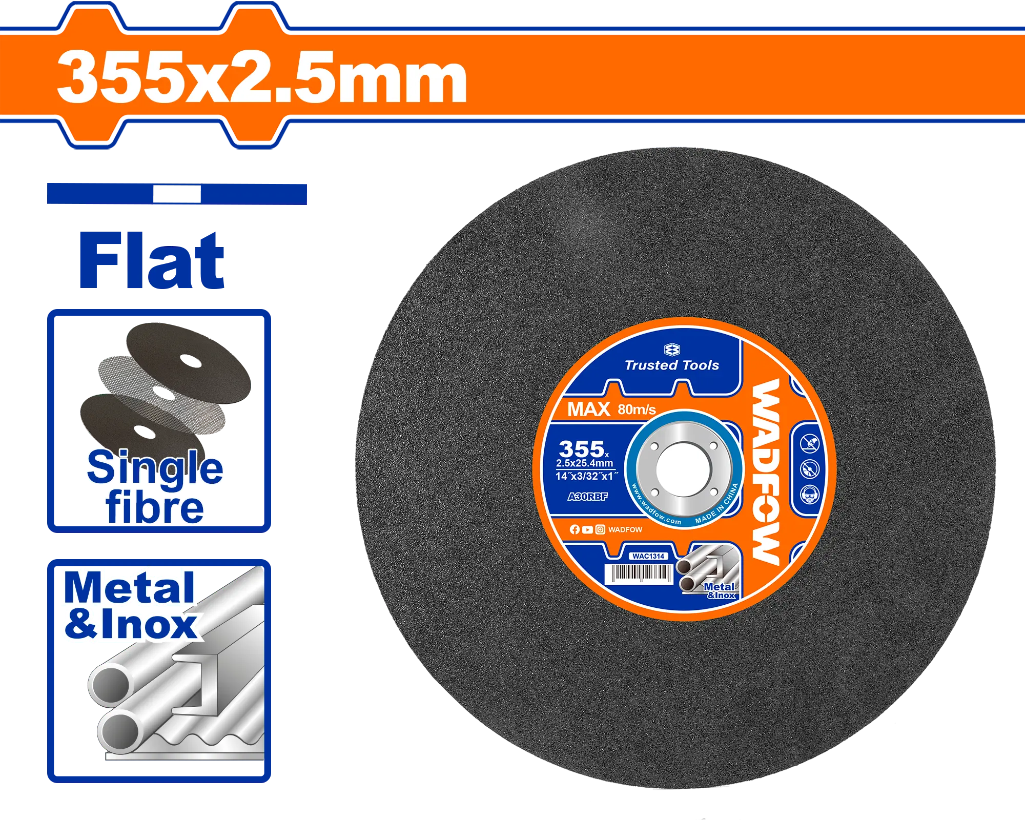 DISCO CORTE METAL 14" X1/8"X1"