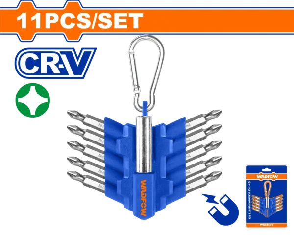 JUEGO DE 11 PUNTAS DESTORNILLADOR PH2X10MM
