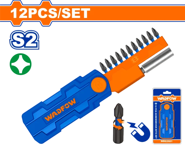 JUEGO DE 12 PUNTAS DE DESTORNILLADOR DE IMPACTO