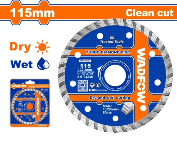 DISCO DIAMANTADO TURBO 4 1/2"