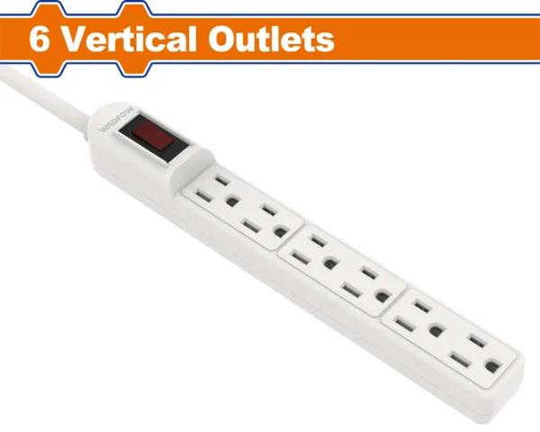 REGLETA ELECTRICA 6 ENTRADAS