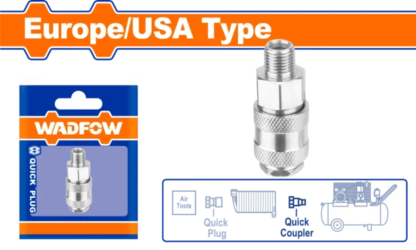 ACOPLE DE AIRE MACHO 1/4"" WADFOW
