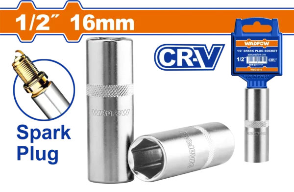 DADO BUJIA LARGO DE 1/2" 16MM