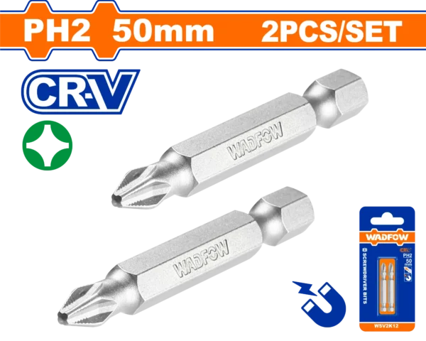PUNTAS DE DESTORNILLADOR PH2 (50MM) SET 2 PCS