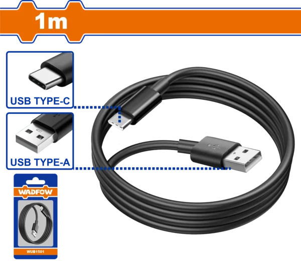CABLE USB TIPO A-C 1M