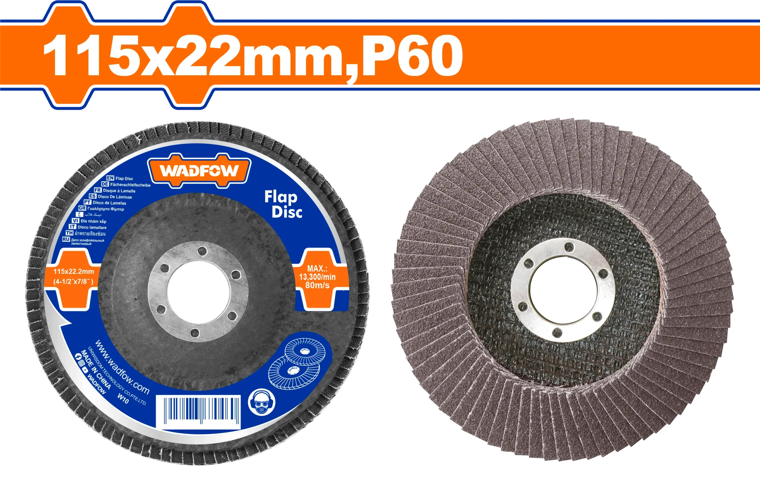 DISCO FLAP 4 1/2"X7/8" GRANO 60