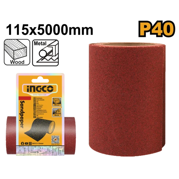 LIJA EN ROLLO G40 11,5X500CM
