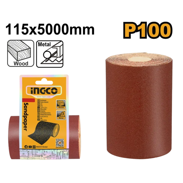 LIJA EN ROLLO G100 11,5X500CM
