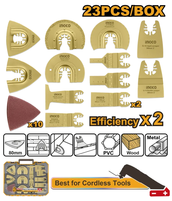 CONJUNTO DE CUCHILLAS DE HERRAMIENTAS MULTIPLES 23PCS