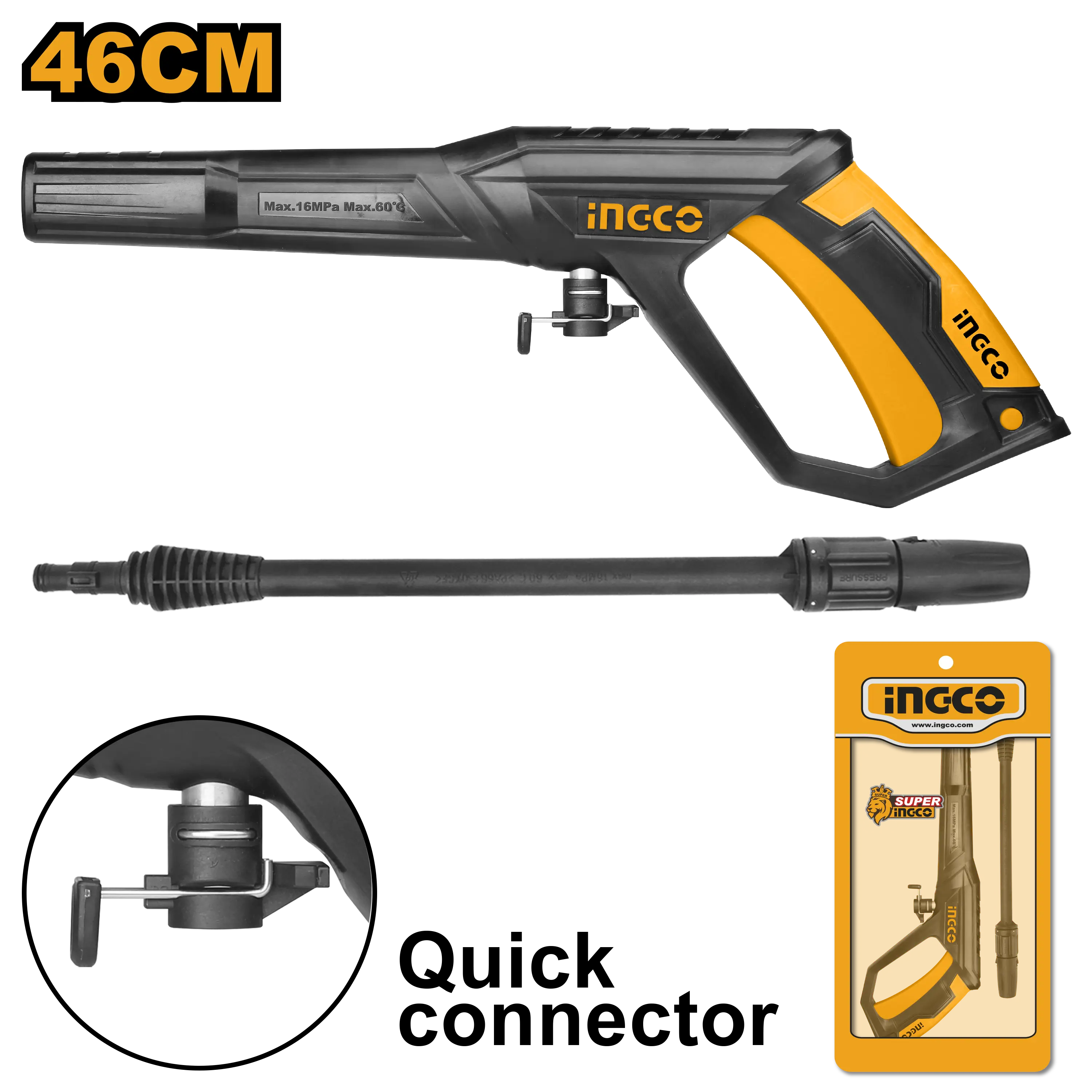 PISTOLA PARA HIDROLAVADORA 1800W INGCO