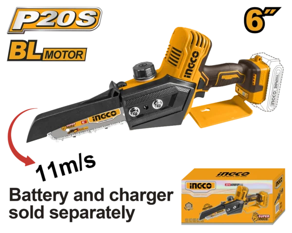 MOTOSIERRA DE IONES DE LITIO 6"" BL 20V
