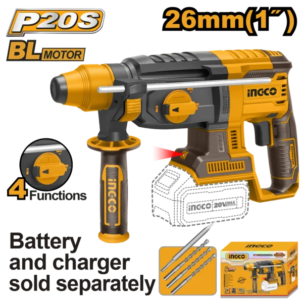 ROTOMARTILLO INALAMBRICO 2,5J BL 20V
