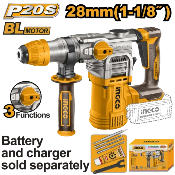 ROTOMARTILLO INALAMBRICO 4,5J BL 20V