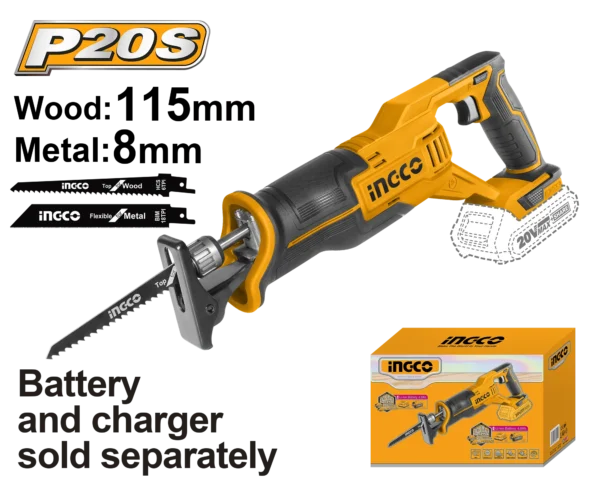 SIERRA DE SABLE INALAMBRICA 8/115MM 20V