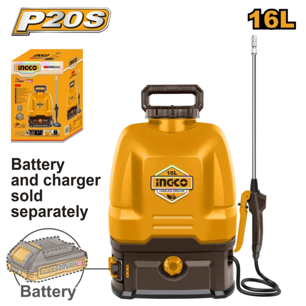 BOMBA FUMIGADORA INALAMBRICA 16L 20V