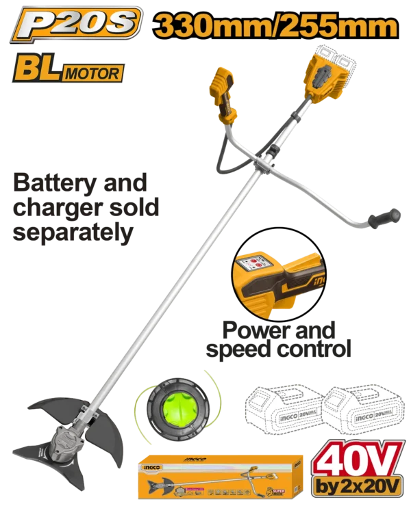 CORTADORA DE HIERBA 330/255MM BL 40V