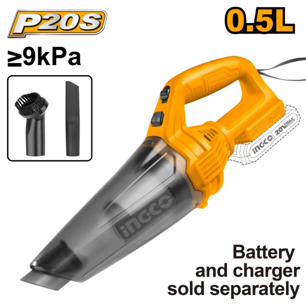 ASPIRADORA INALAMBRICA 0,5L 20V INGCO