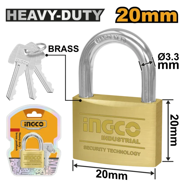 CANDADO DE LATON 20MM