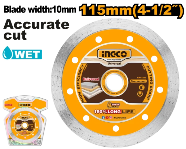 DISCO DIAMANTE CONTINUO 4 1/2" INDUSTRIAL