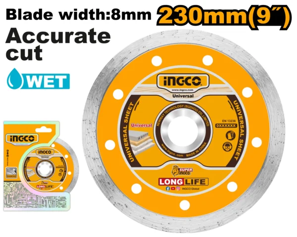 DISCO DIAMANTE CONTINUO 9" PROFESIONAL