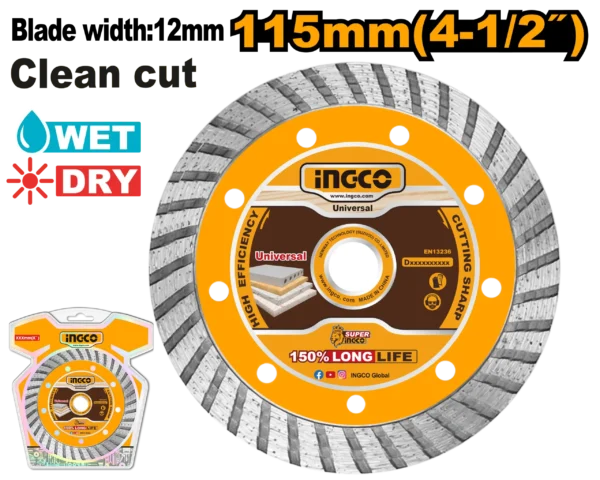 DISCO DIAMANTE TURBO 4-1/2INDUSTRIAL