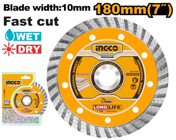 DISCO DIAMANTE TURBO 7" PROFESIONAL