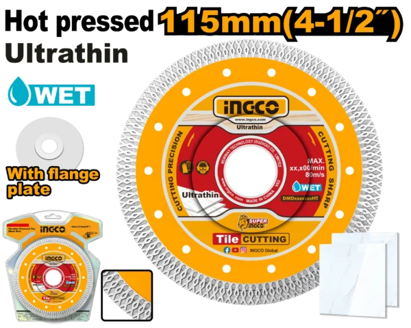 DISCO DIAMANTE ULTRA FINO 115(4 1/2")X22.2MM