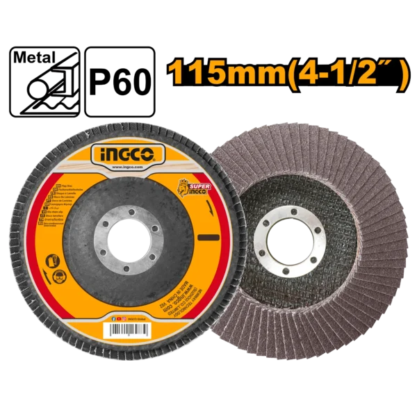 DISCO FLAP 115X22.2MM 4 1/2"X7/8" GRIT60
