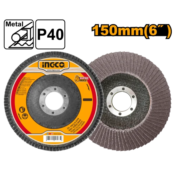 DISCO FLAP 150X22.2MM 6"X7/8" GRIT40