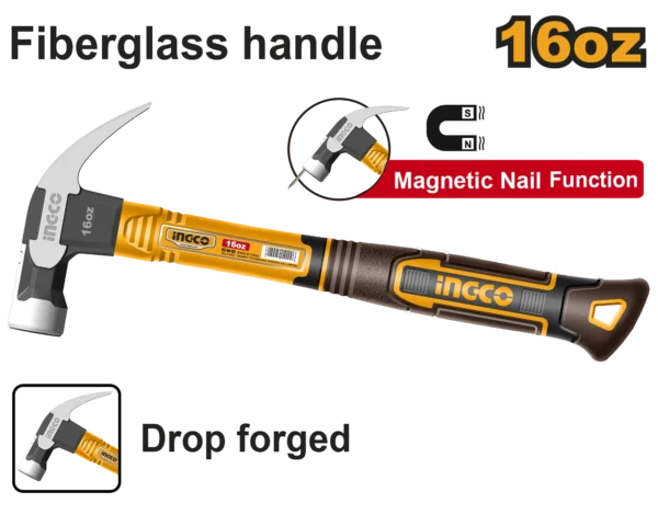 MARTILLO DE UÑA CABEZA IMANTADA 16OZ