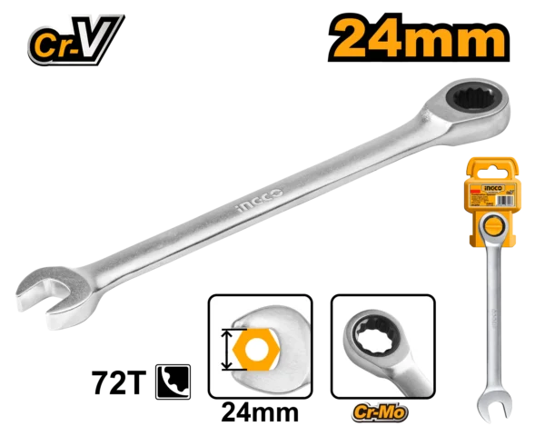 LLAVE MIXTA RATCHET 24MM