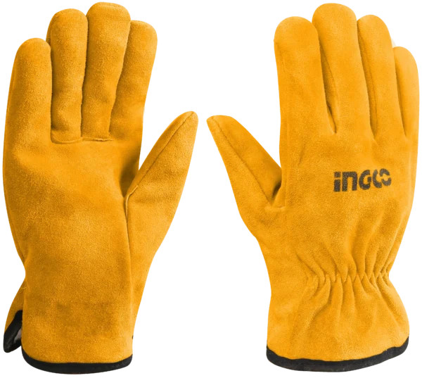 GUANTES DE CUERO TAMAÑO: 10" INGCO
