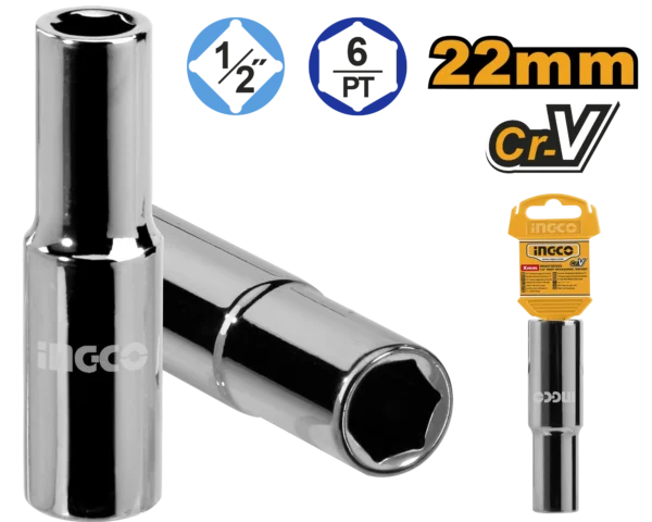 DADO LARGO 6PT 22MM 1/2"