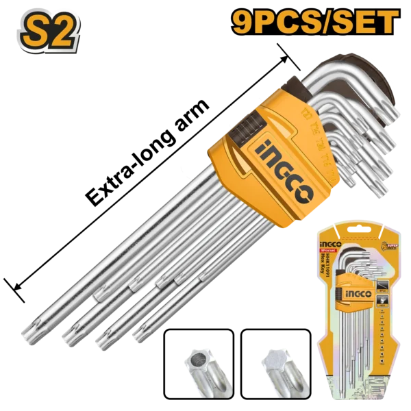 JUEGO LLAVE TORX 9PCS (L)